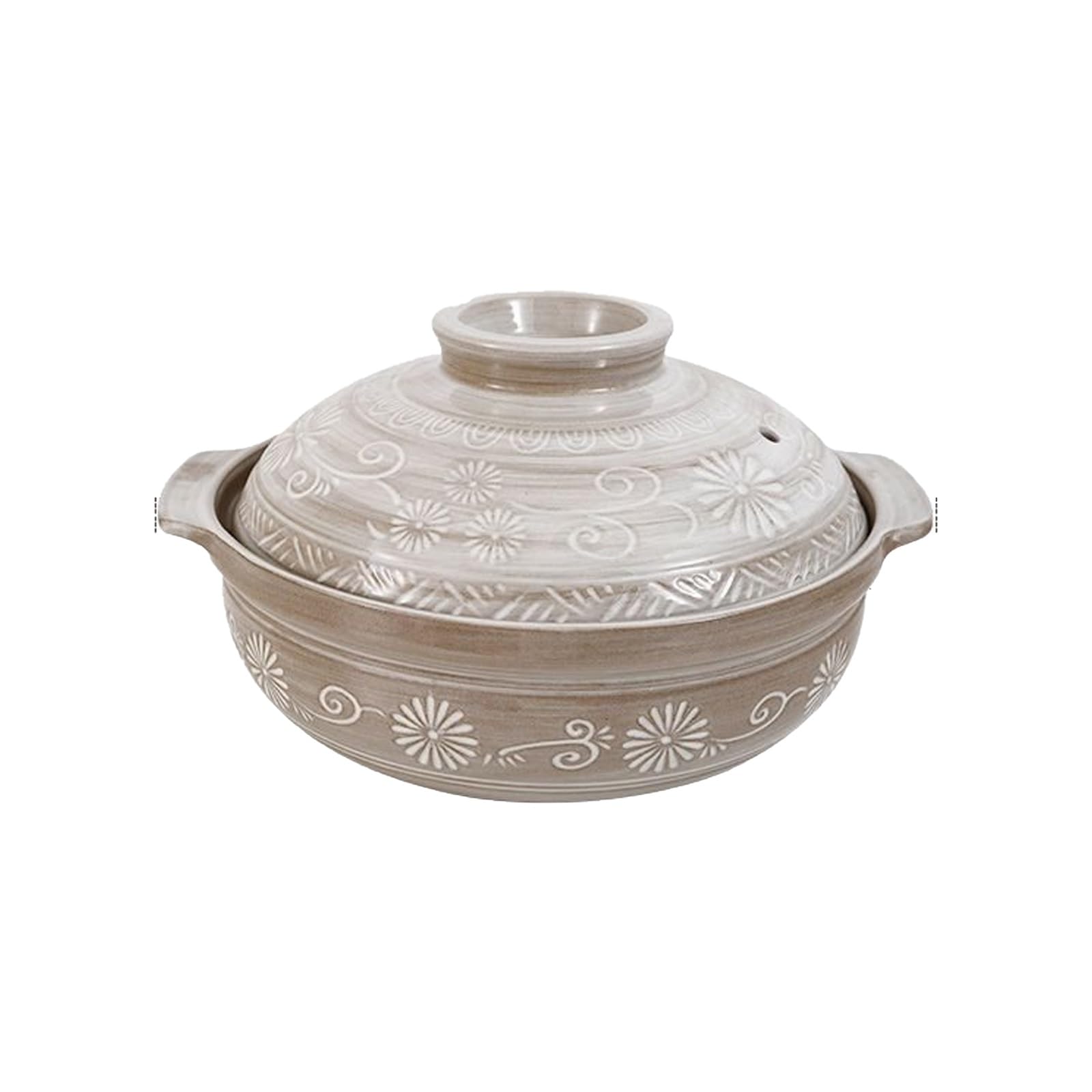 Olla de piedra japonesa de 3 L ideal para guisos lentos y servir en la mesa