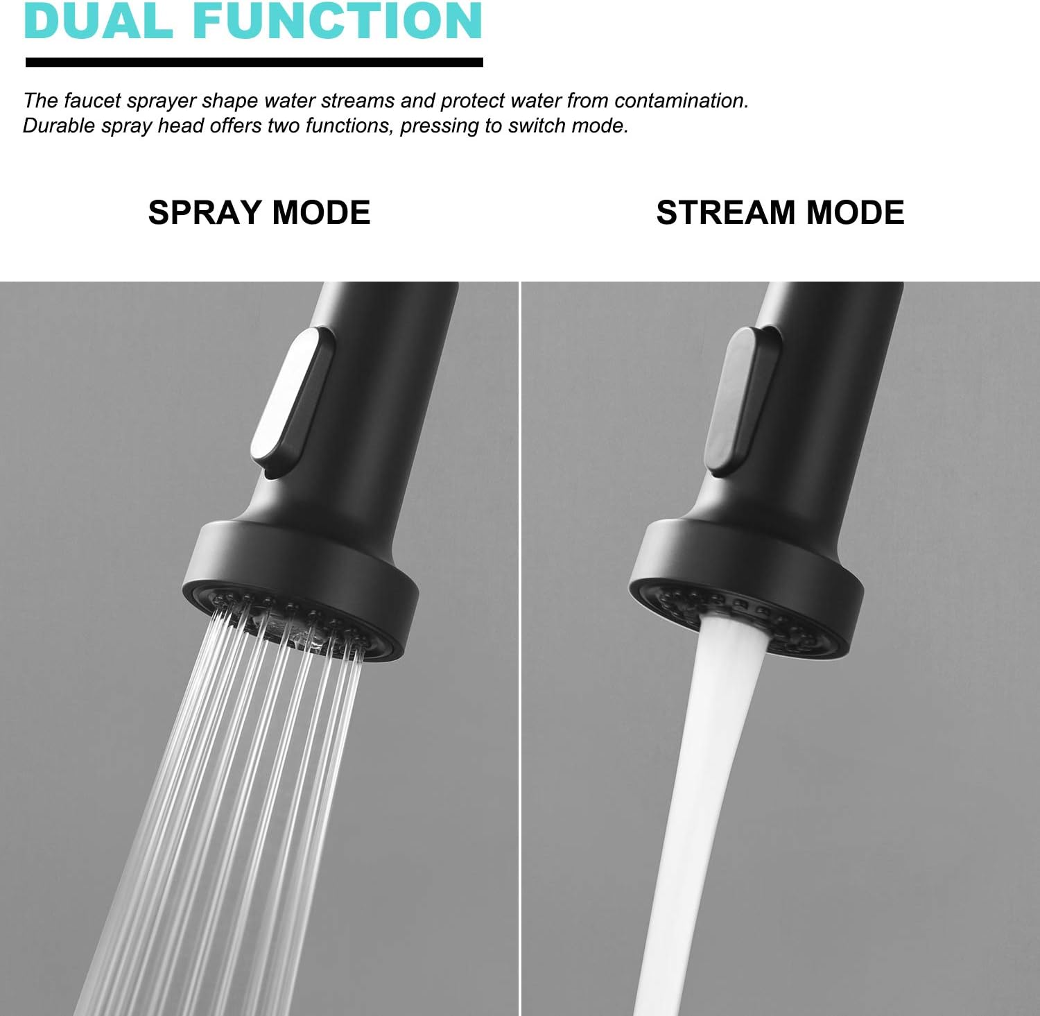 Promo Discount Up To 70% Off KOKOSIRI Lead-Free Kitchen Faucet Commercial Single Hangle Kitchen Sink Faucets Stainless Steel Spring Hot & Cold Water Sink Mixer, Matte Black, A2009BK Review Product KOKOSIRI Lead-Free Kitchen Faucet Commercial Single Hangle Kitchen Sink Faucets Stainless Steel Spring Hot & Cold Water Sink Mixer, Matte Black, A2009BK