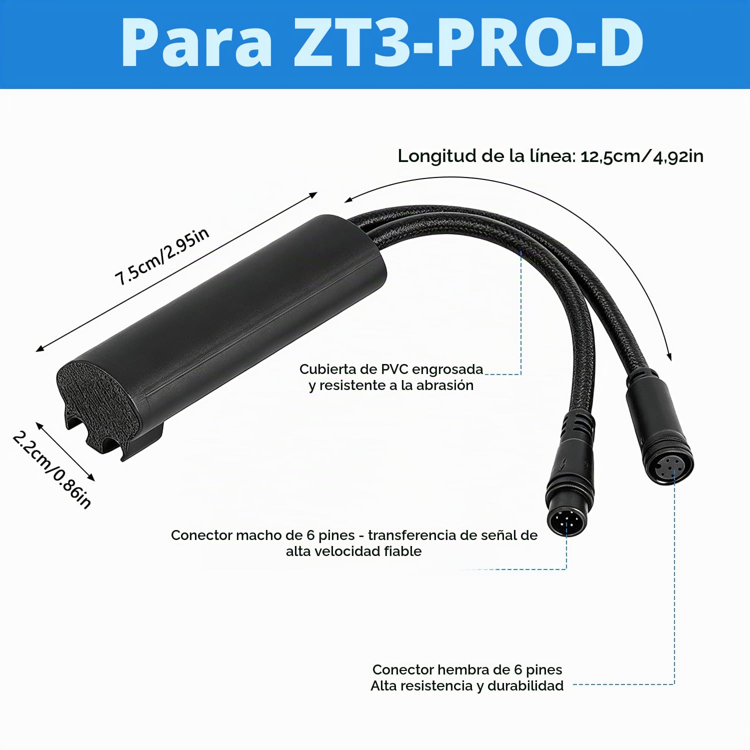Regulador de velocidad para scooter eléctrico Segway Ninebot ZT3 PRO D/PRO E, liberación de la velocidad máxima de 35 km/h, cable de conexión Plug & Play para mantenimiento, prueba y montaje de