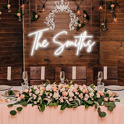 OPBYWE Custom Neon Signs, Personalized Led Neon Lights Sign,Neon Sign Customizable for Wall Decor Wedding Birthday Party Bedroom Bar Shop Name Logo Lights (Optional 10" to 60") Cover