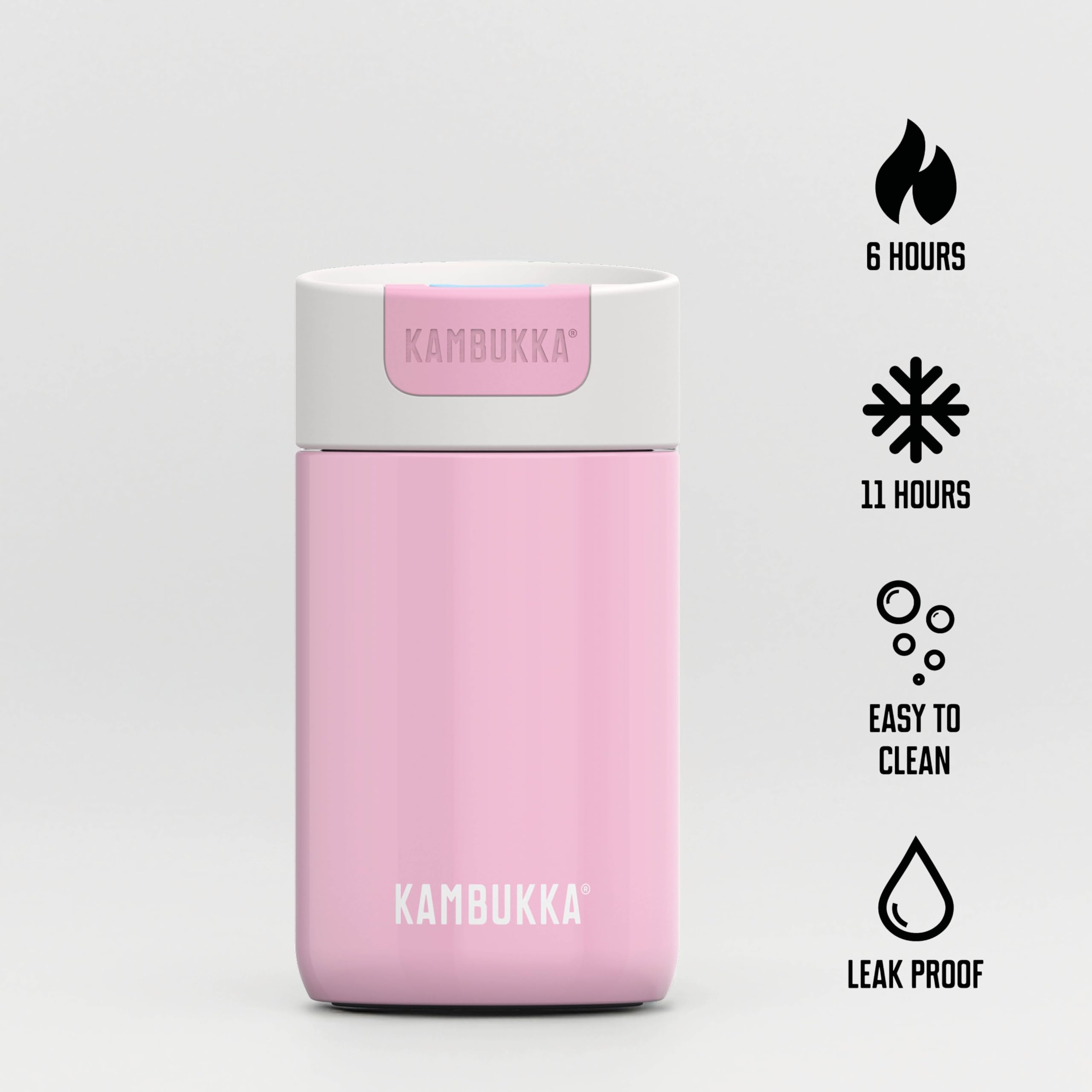 Kambukka Olympus 300ml / 10oz Stainless Steel Travel Mug - Image 2