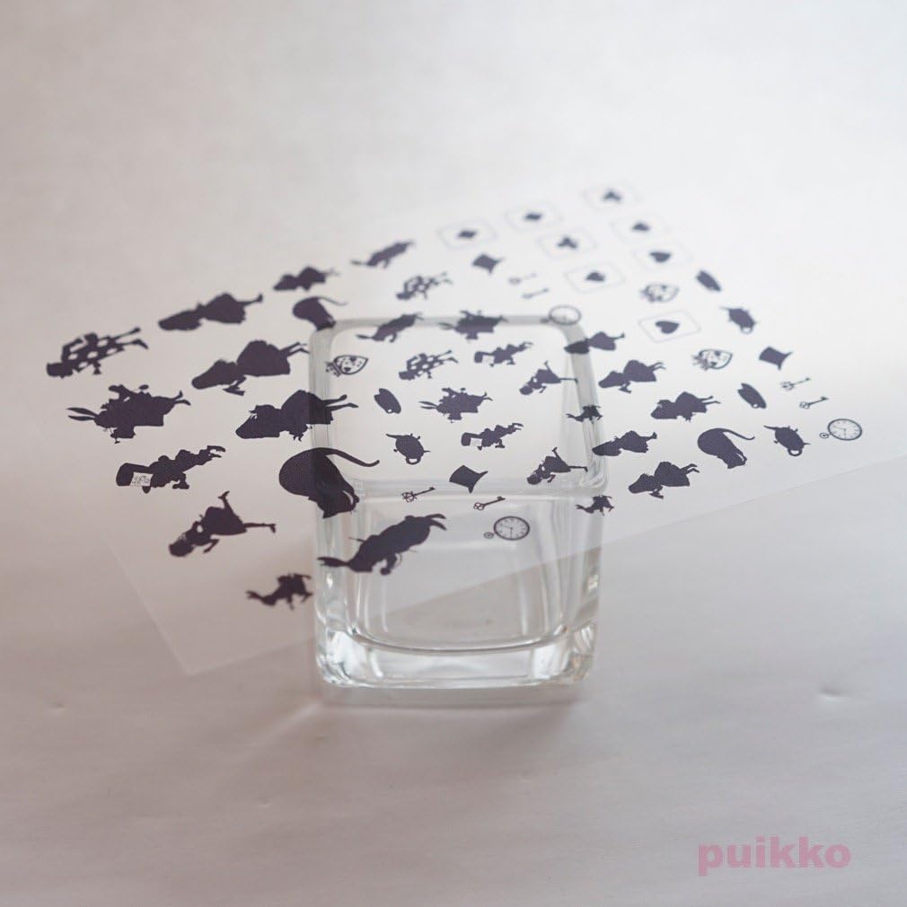 Amazon レジン封入用フィルム 不思議の国のアリス シルエット デコ素材 通販