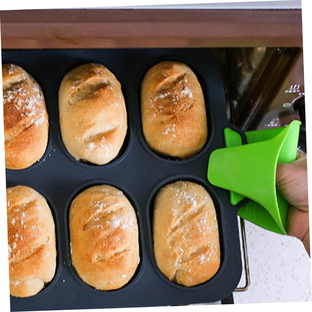 2piezas Molde De Francés Antiadherente y Reutilizable Para Hornear Pan y Repostería Casa De Alimenticio
