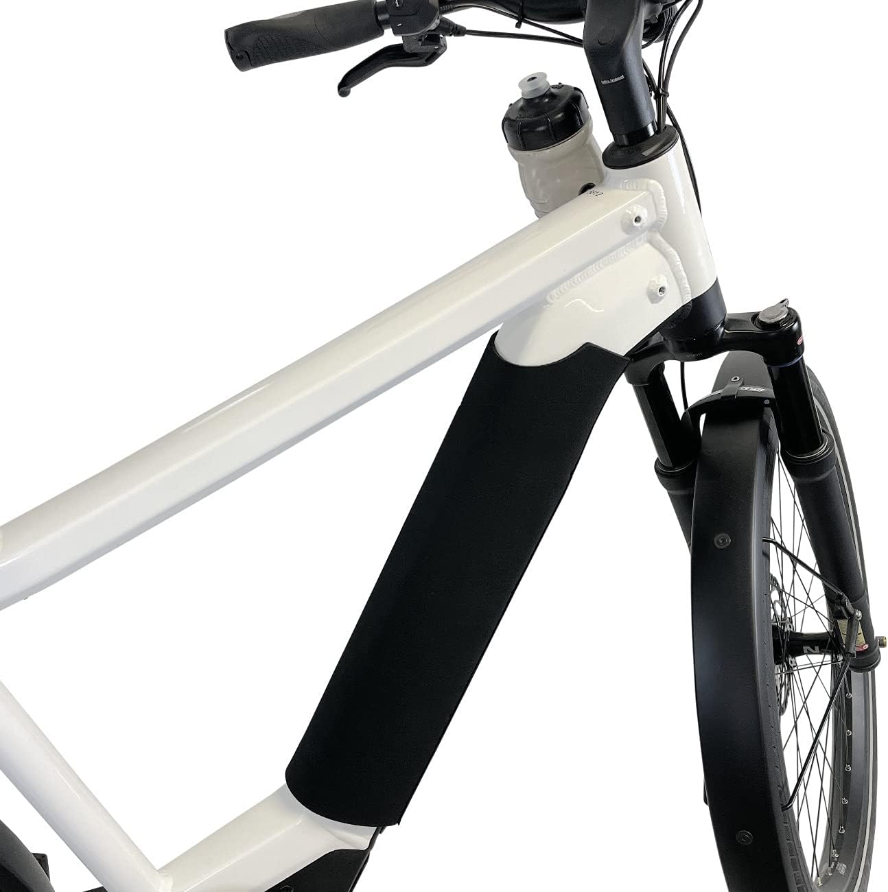 NC-17 E Bike Protective Covers Set of 2 | Ebike Battery Protection | Motor Protection for Integrated Battery in Down Tube | Nylon and Neoprene | for All Standard E Bikes