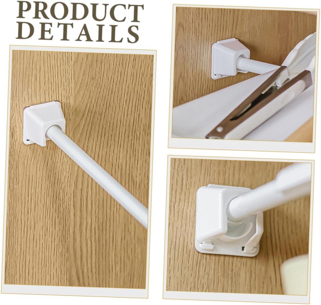 IMIKEYA 20pcs Curtain Rod Brackets for Wall Heavy Duty Secure Mounting Modern Style
