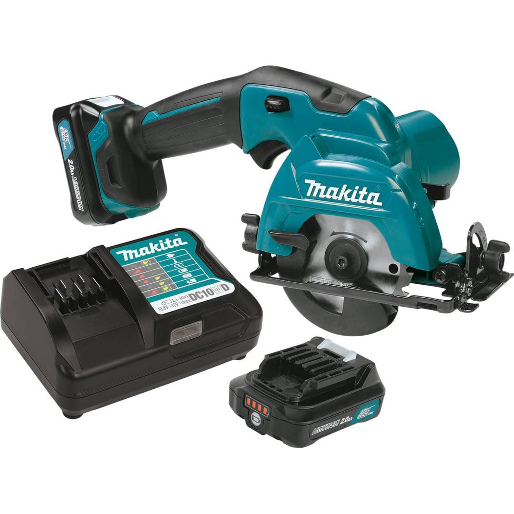 Makita SH02R1-R 12V MAX CXT Brushless Lithium-Ion 3-3/8 in. Cordless Circular Saw Kit (2 Ah) (Renewed)