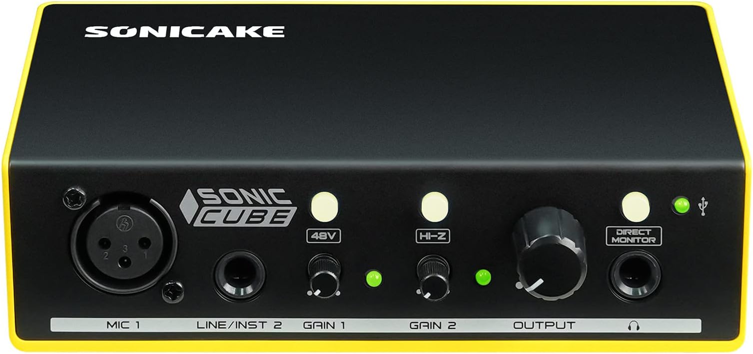 Professional computer audio interface with Sonic Cube analog preamps