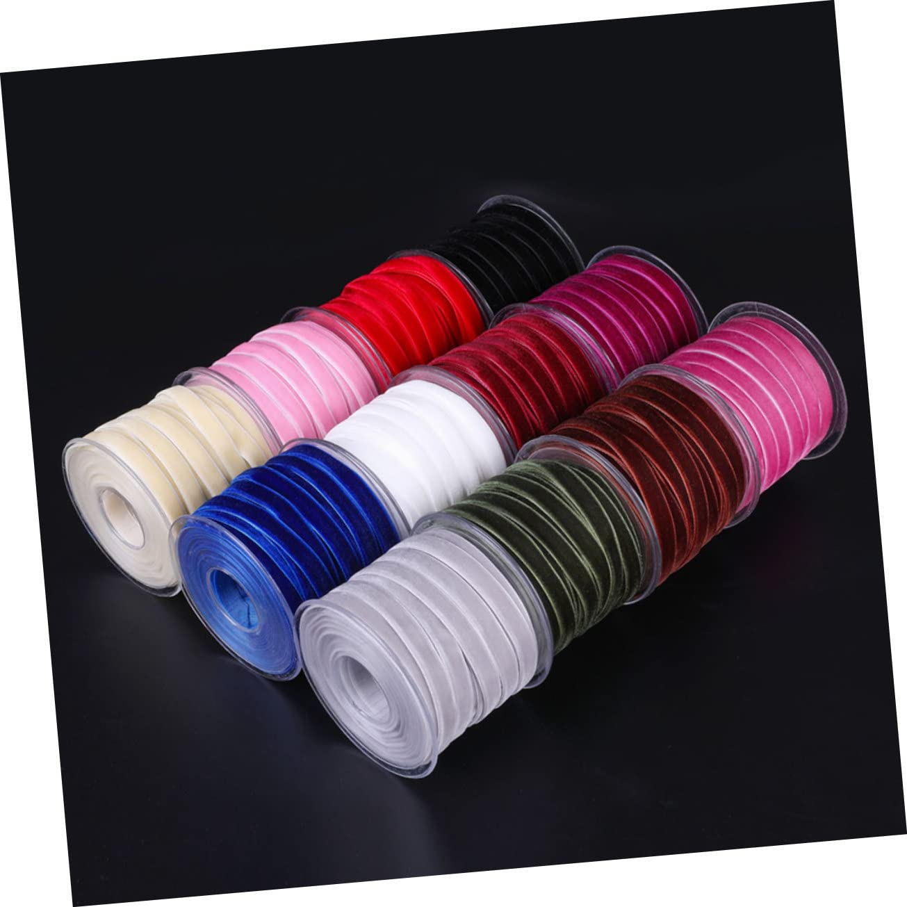 SHINEOFI 3rollos Cinta Yardas Para Manualidades Decoración y Envoltura De Color Vino Para Fiestas y Eventos Especiales