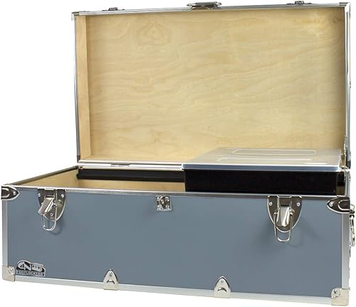 Miniatura 10 de C&N Footlockers - Baúl Happy Camper de tamaño completo con bandeja - Tronco de campamento de verano #1 - Fabricado en los Estados Unidos -