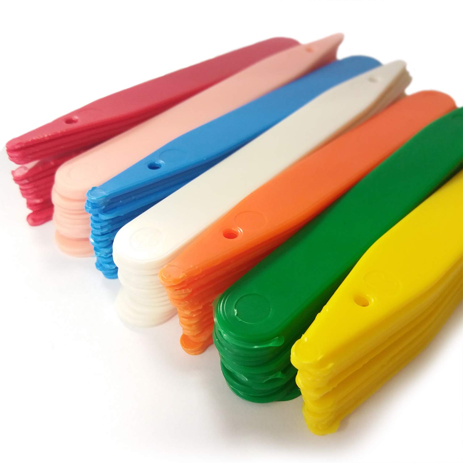 Elixir Gardens L4 Plastic Re-Usable Plant & Flower Labels | Pen & Pencil Compatible | From 50-10000 | 4" / 10cm Assorted Colours Stick in Label x 5000