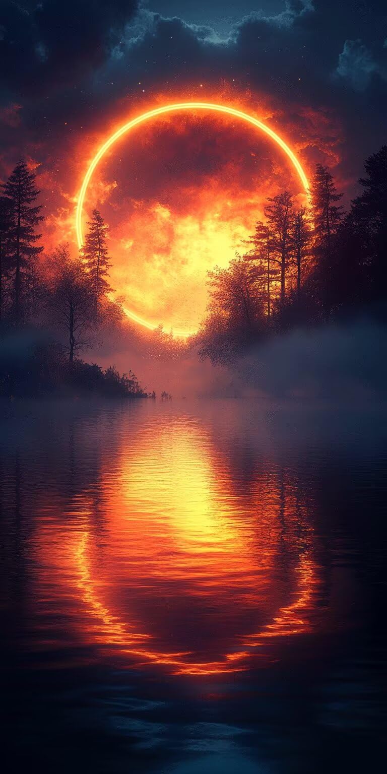 Malen nach Zahlen Erwachsene Sonnenuntergang Abstrakt, 60x120cm, k-242