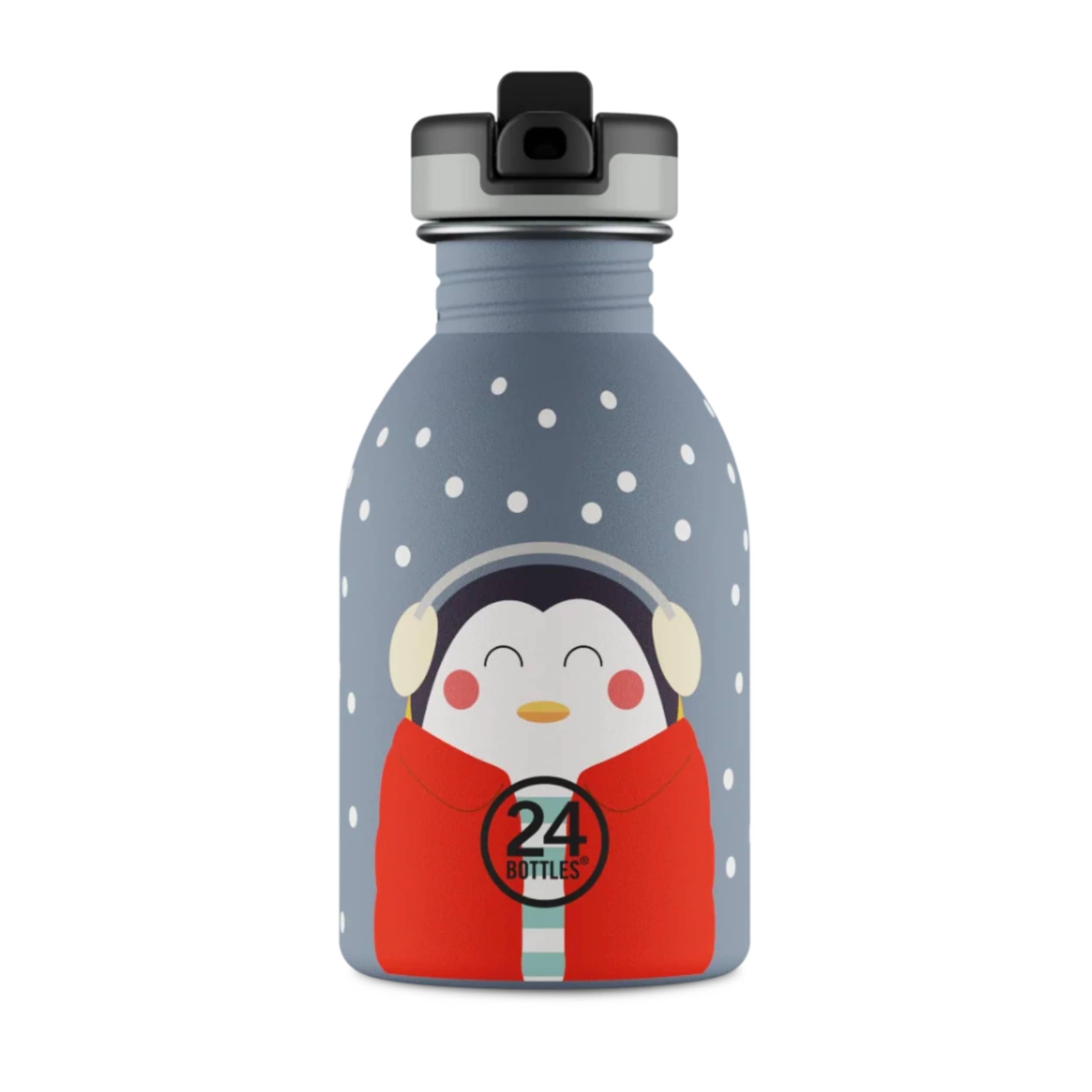 24Bottles Kids - Childrens Drinking Bottle with Straw 250 ml Stainless Steel Drinking Bottle 100 Hermetic for School