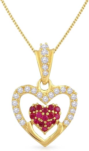 Malabar Gold & Diamonds Yellow Gold Pendant for Women 22k | 22 kt (916) BIS Hallmark Gold Pendant for Women & Girls | 22 Karat Gold Jewellery for Birthday, Wedding, Anniversary…