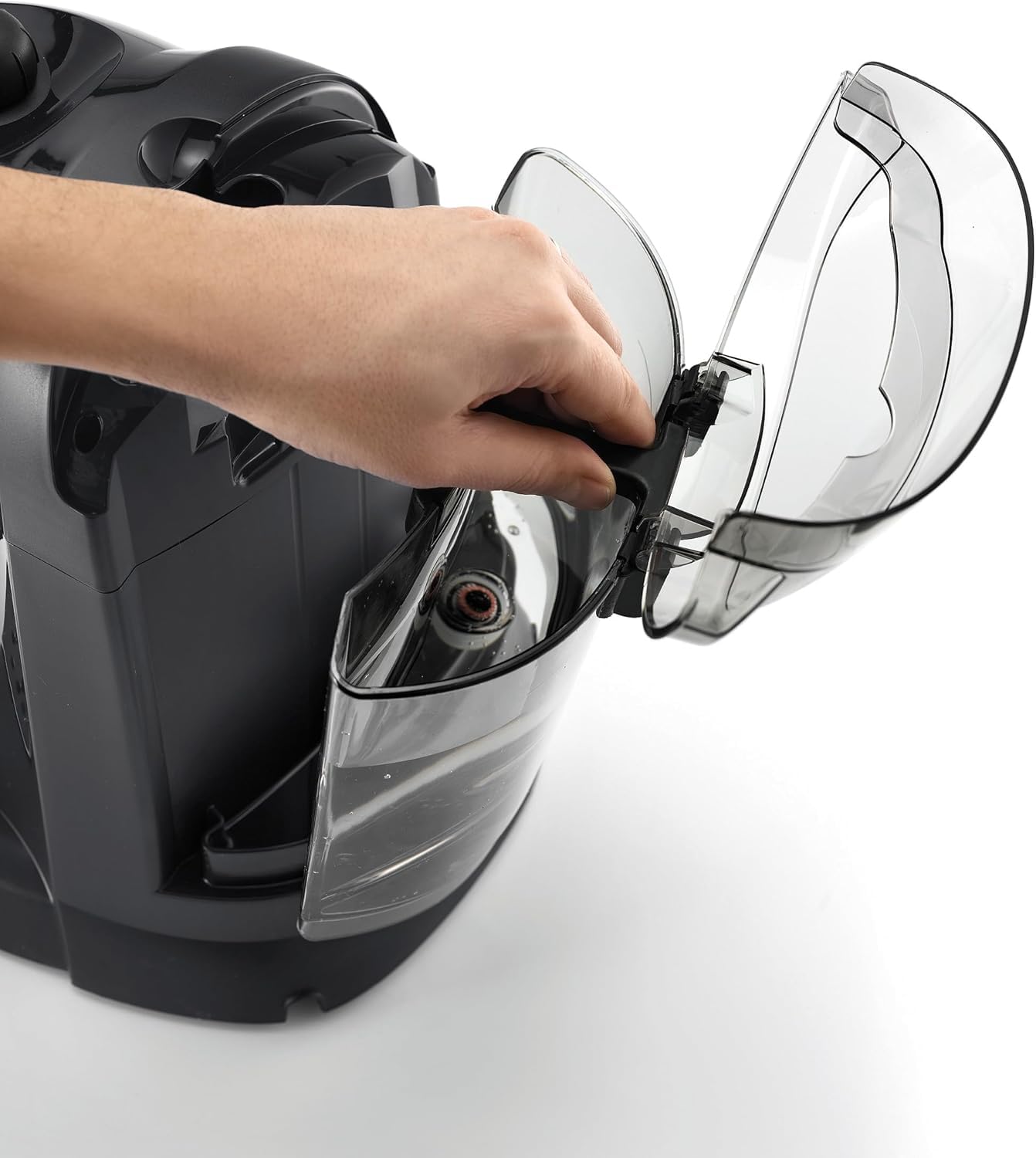 Generico Macchina manuale da Caffè Espresso e Cappuccino, Caffè in Polvere o in Cialde, Montalatte classico per Cappuccini, Serbatoio Estraibile da 1.1 L, Caldaia acciaio inox