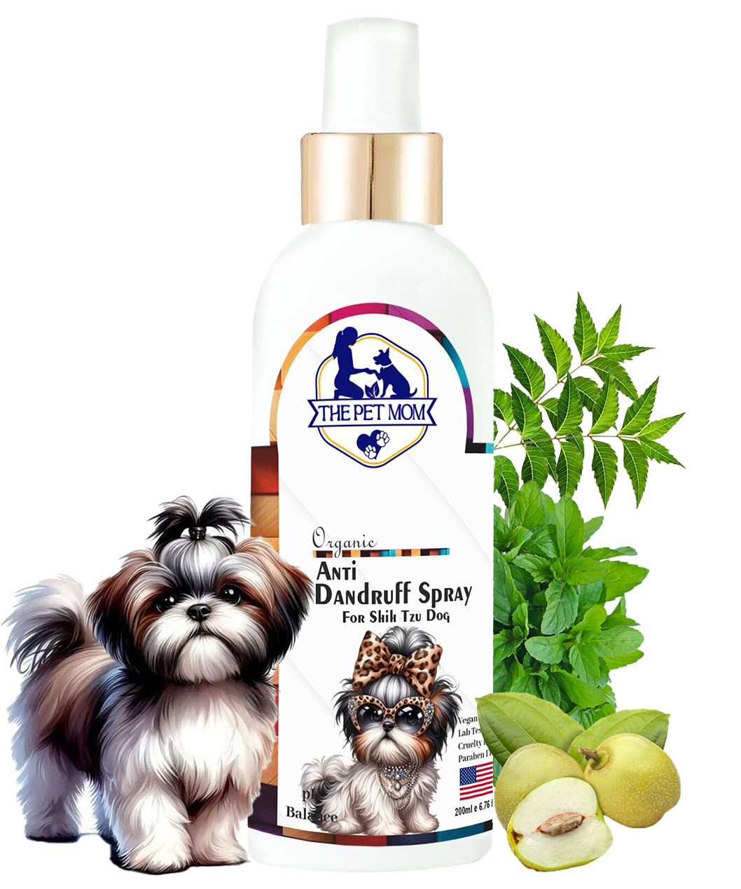 The Pet Mom Anti-Dandruff Spray for Shih Tzu Dog, Puppy | Dog Anti Dandruff Spray | Soothing Relief for Itchy Skin & Say Goodbye to Dandruff | Anti-Dandruff & Itch Spray for All Dog Breed – 200ml (B0DGF4PPBC) Amazon Price History, Amazon Price Tracker