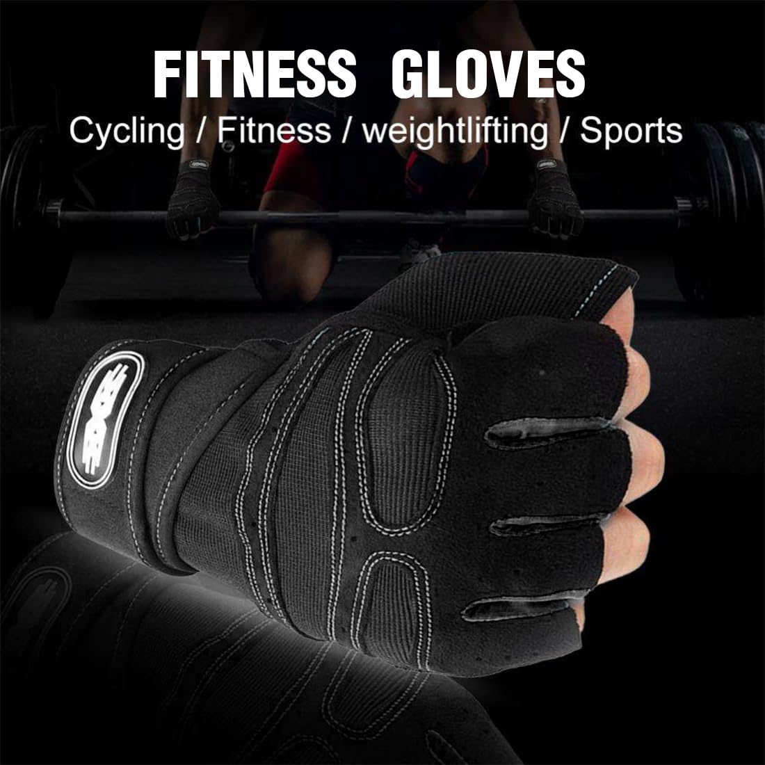 Guanti Palestra Con Presa Antiscivolo - Unisex - Per Sollevamento Pesi E Fitness - Foto 2