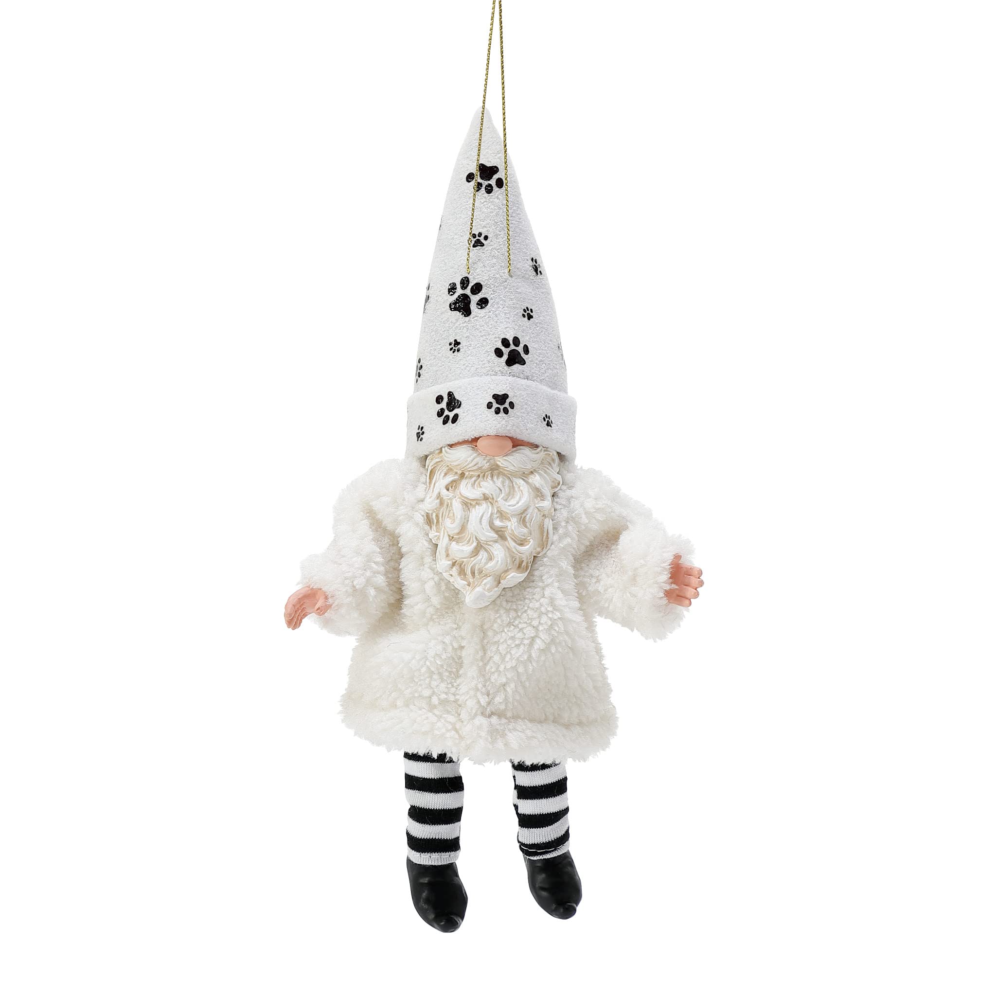 Gnome à suspendre fourrure blanche Department 56 Possible Dreams d'exception