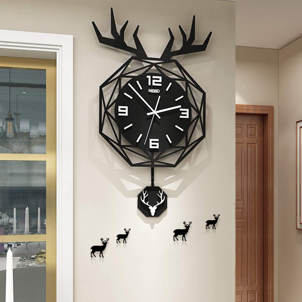Horloge murale créative silencieuse pour réenchanter le design de votre salon familial