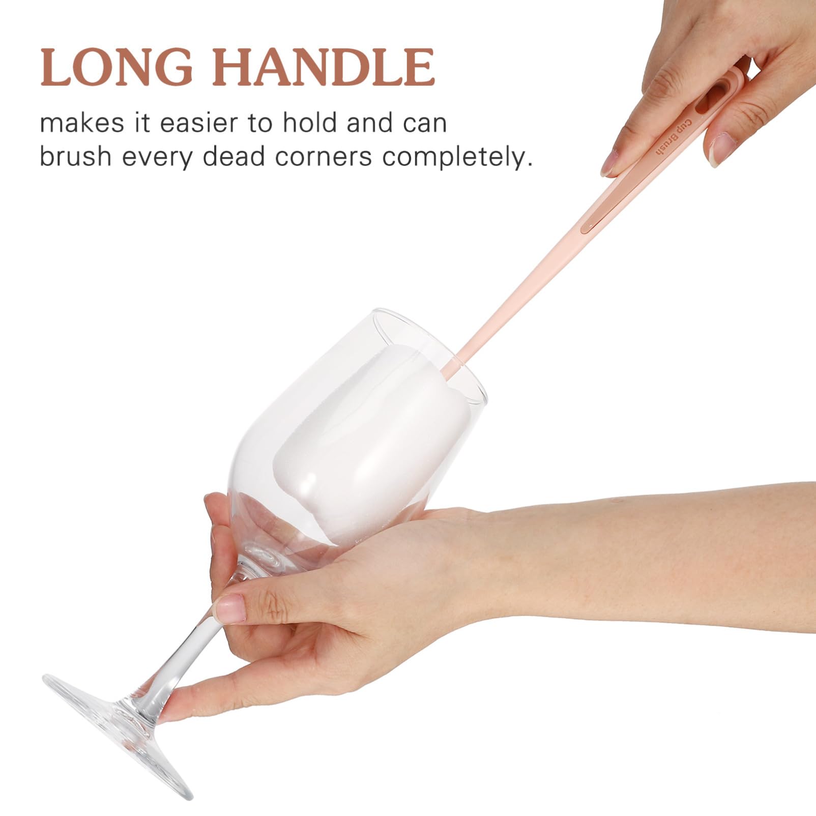 Gogogmee 4pcs Cup Brush Cleaner Brush Flexible Bottle Brush Bottle Washer Long-Handle Cup Cleaning Water Bottle Cleaning Gadget Bottle Cleaning Brushes Long Handle Cleaner Cleaning Tool Pp
