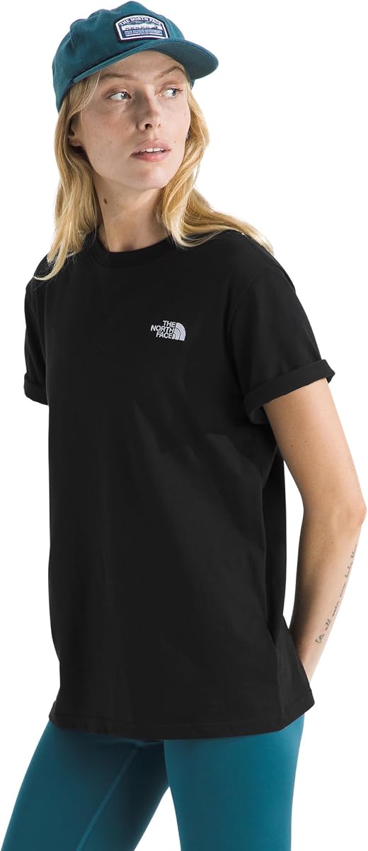 Camiseta de manga corta holgada Evolution Simple Dome para mujer | Camiseta De Algodón Con Logo Clásico Bordado