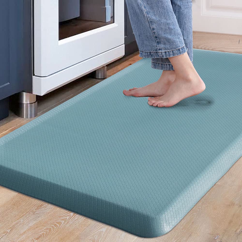 Tapis De Cuisine Anti-Fatigue 20mm - PVC Imperméable 44x99cm Marron