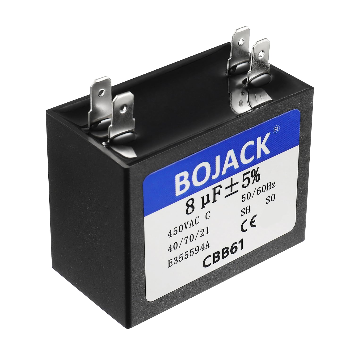 CBB61 8µF 450V AC Kondensator – Startkondensator Produktbild-Vorschau 4