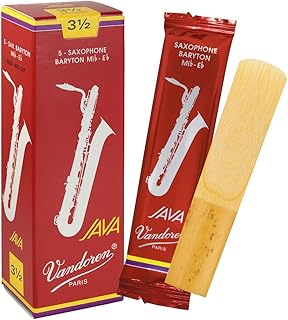 Vandoren SR3435R Bari Sax JAVA Red Reeds Strength 3.5; Box of 5