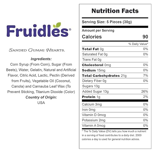 Miniatura 2 de Sanded Gummi Hearts - Goma de mascar para el día de San Valentín, apta para alérgicos, sin OMG, sin edulcorantes artificiales (1 libra)