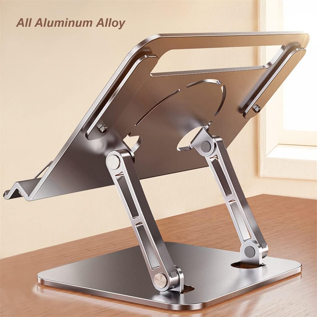 Adjustable Aluminum Book Stand Multi Heights Angles Cookbook Bracket Desk Reading Holder