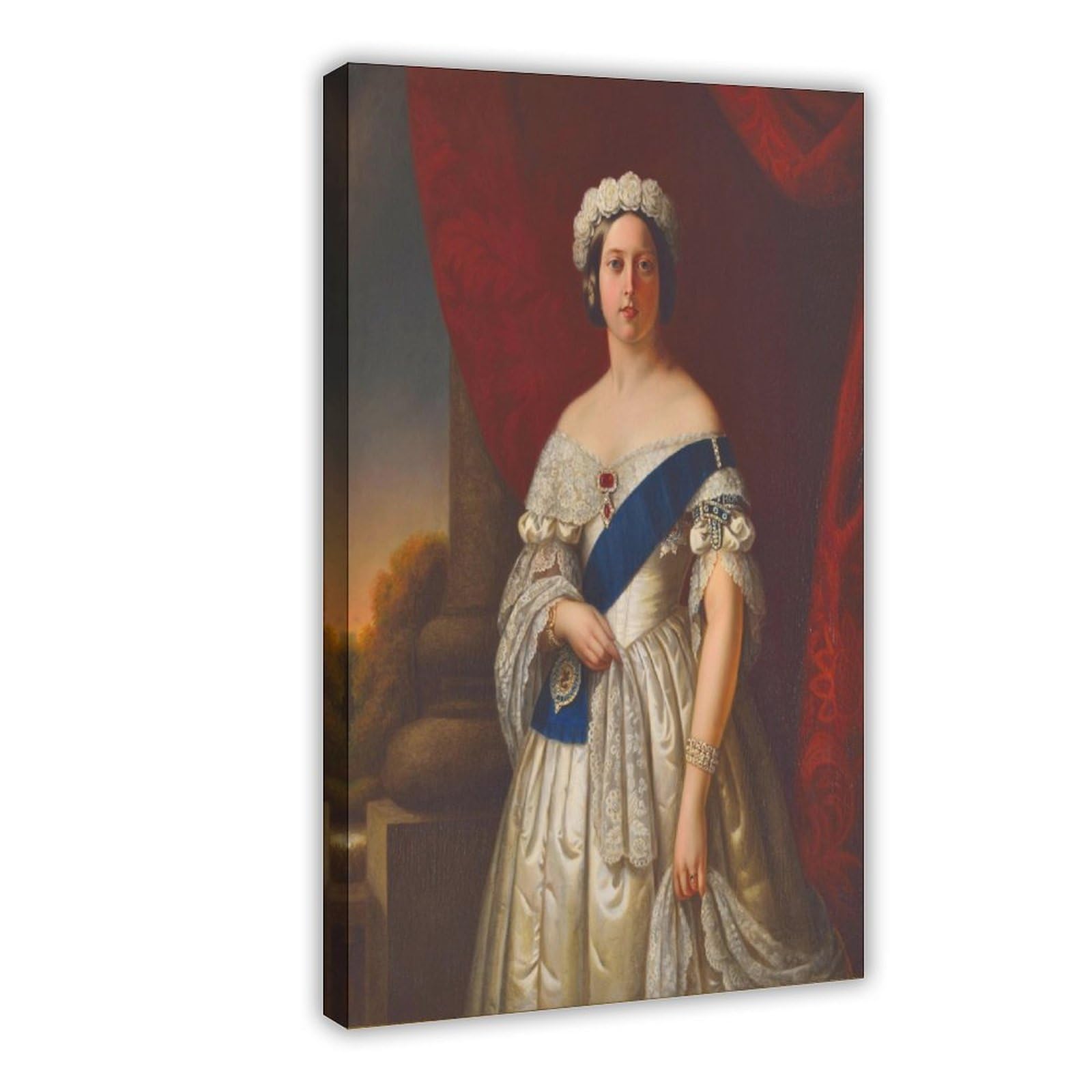 Portrait of Young Queen Victoria of Great Britain by Alexander Melville Poster Bedroom Canvas Decor Print Wall Art Office Room Aesthetic Decor Gift Fr