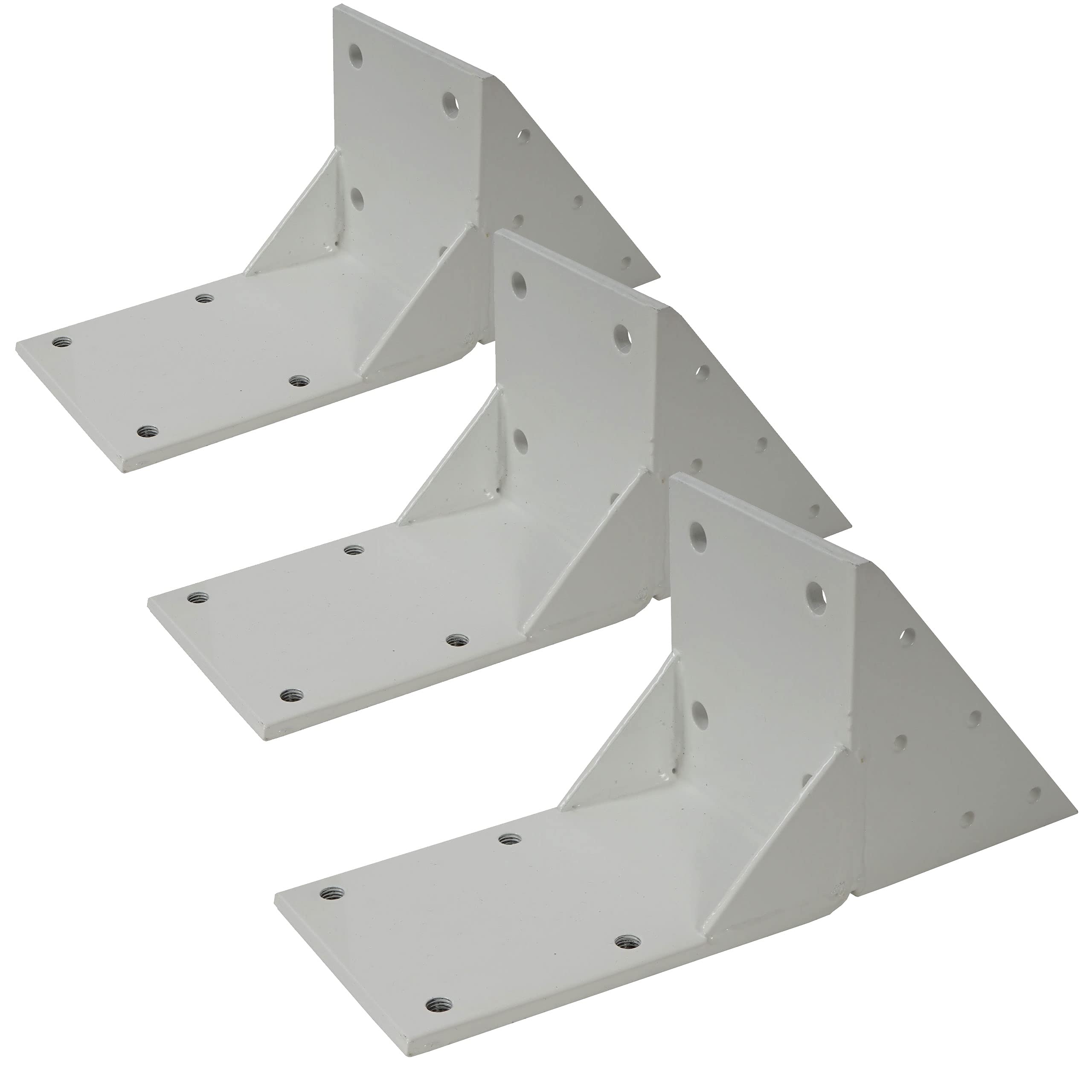 Mendler 3er-Set Dachsparrenadapter für Kassetten-Markise T124 - weiß