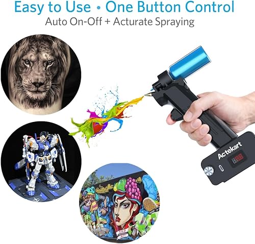 Miniatura 6 de Kit de aerógrafo sin limpieza con boquilla desechable (50 piezas x 0.2mm & 100 piezas x 0.3mm & 100 piezas x 0.5mm Boquillas desechables) - Pistola