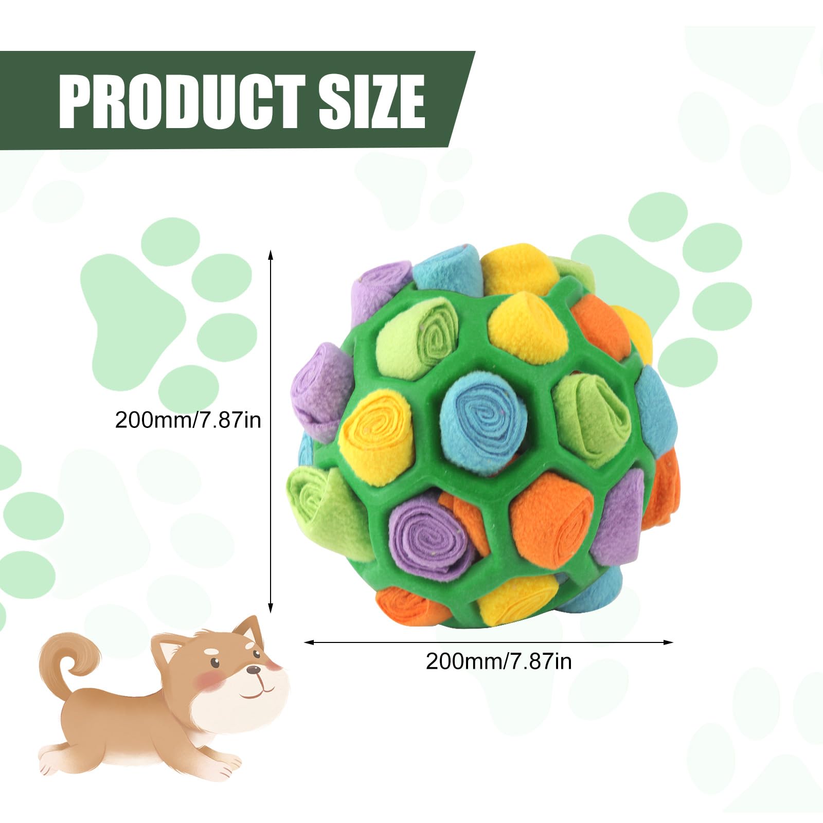 BINYI Tappetino Snuffle Mat per Cani Giochi Interattivi per Cane Indistruttibile Giocattoli Palla da Fiuto per Cani Addestramento