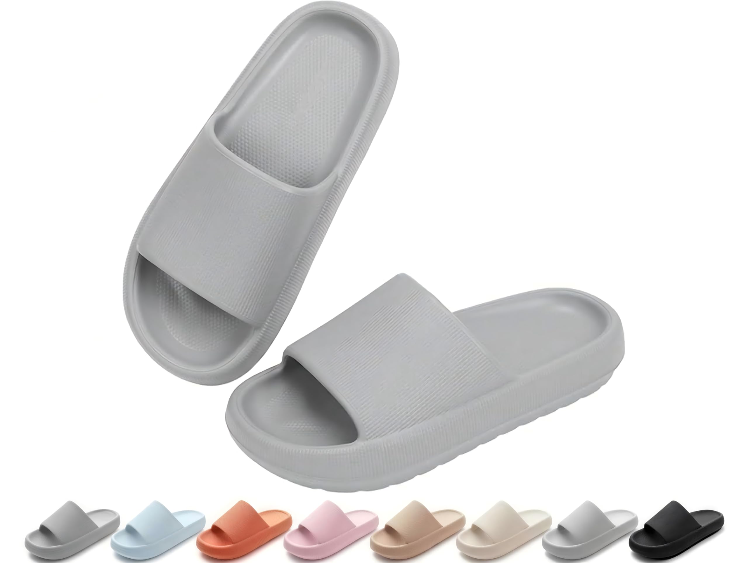 Ankis Badelatschen Damen & Herren,Badeschlappen & Schlappen Damen, Weiche Hausschuhe, Wolkenschuhe, Rutschfeste Badesandalen für Dusche Pool Strand & Sauna, Hausschuhe Damen