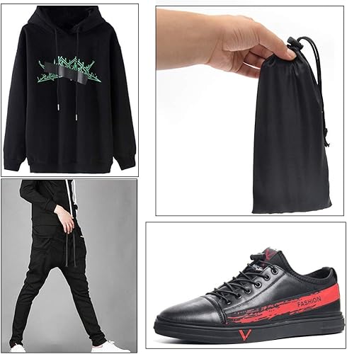 Miniatura 7 de Paquete de 12 cordones de repuesto para pantalones deportivos, pantalones cortos, sudaderas con cordón y cierres de cordón de 51 pulgadas de largo