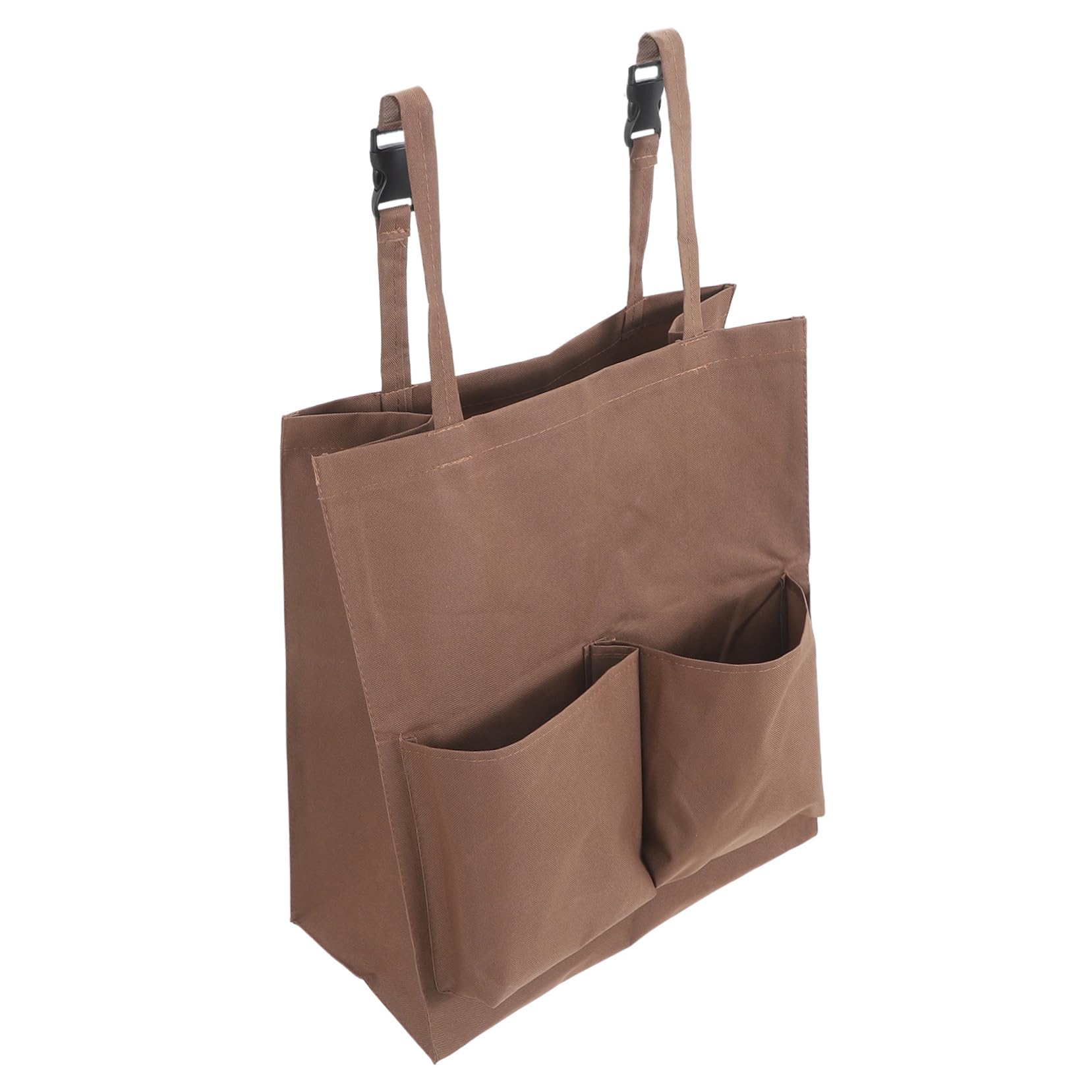 OSOLADY Clean Car Storage Bag Janitorial Bags Replacement Janitorial Supply Cleaning Cart Bags Janitorial Cart Bag Cleaning Cart Pouch Cleaning Bags for Housekeepers Cloth Coffee