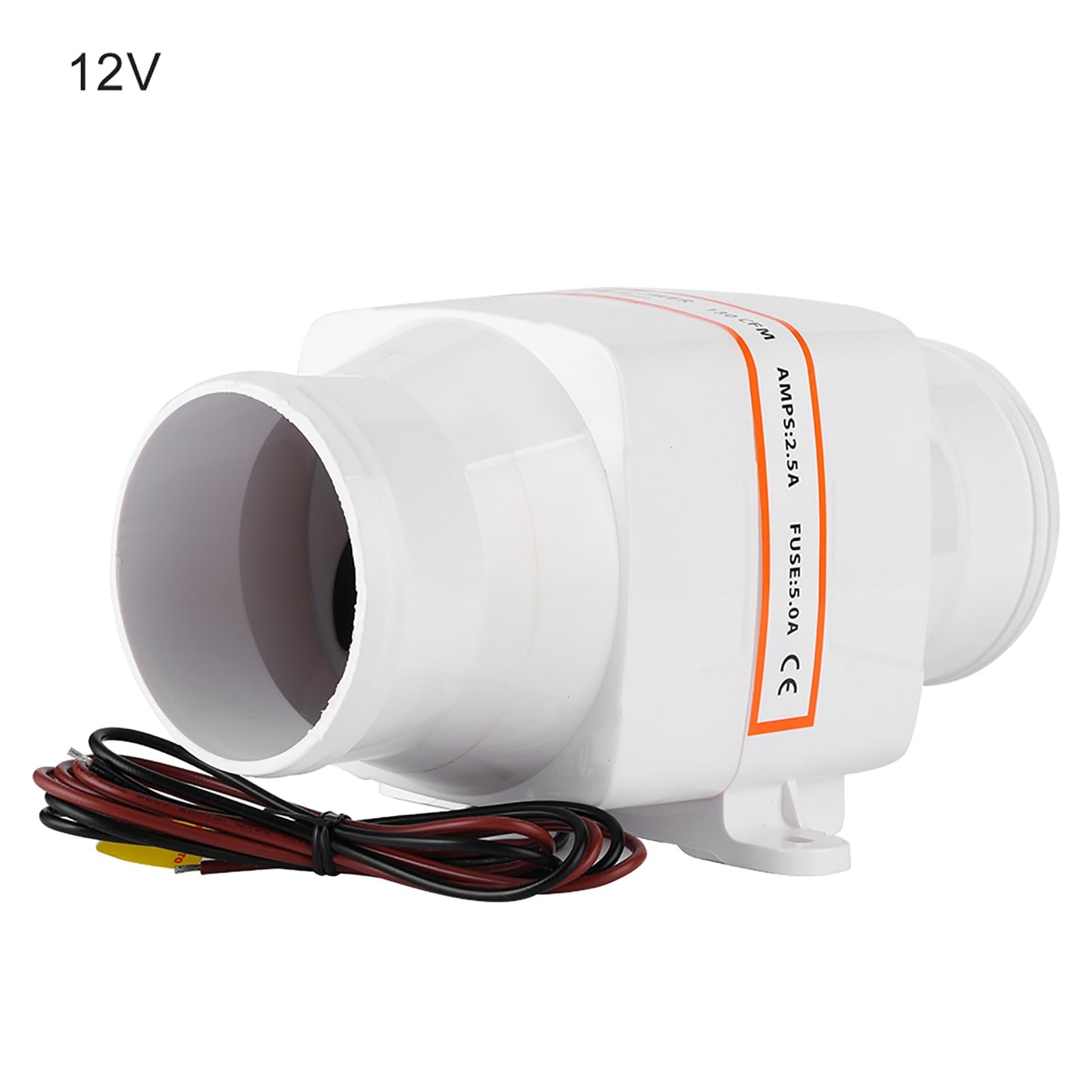 Ventilador de Aire, Ventilador de Aire Marino, Soplador de Aire Tranquilo de 12v 24v Duradero para Bote (12V)