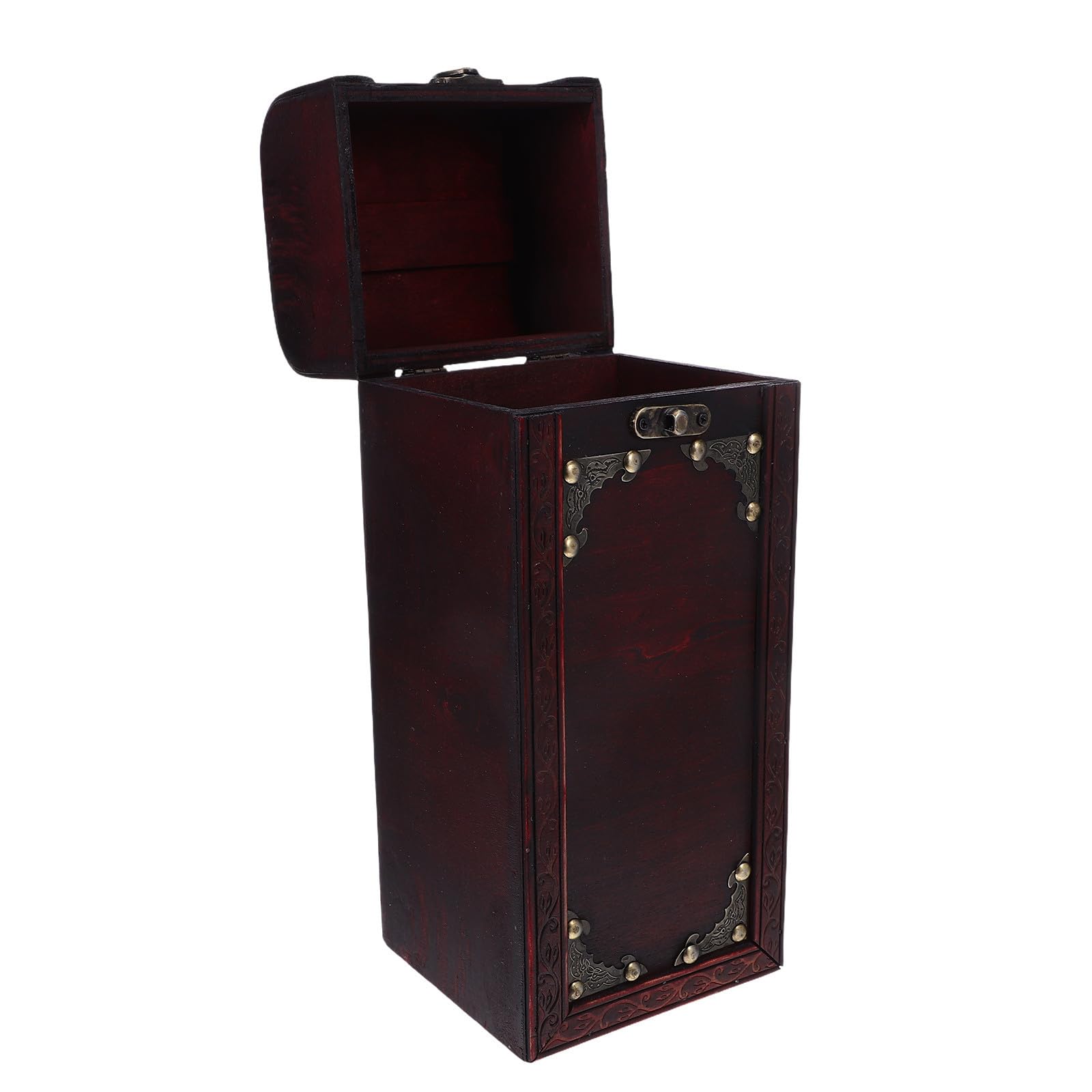 Caja de madera para vino Toddmomy con diseño retro elegante y almacenamiento multifuncional