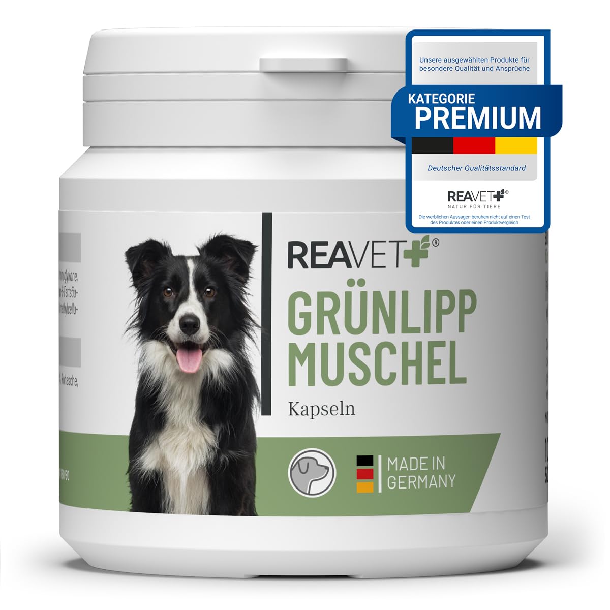 ReaVET Grünlippmuschel Kapseln für Hunde – hochdosiert, 100 Stück