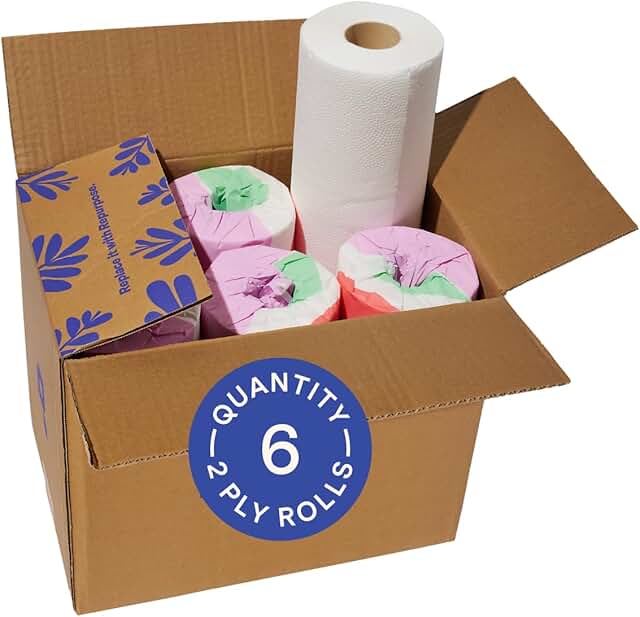 Repurpose 100% Bamboo Paper Towels, Tree Free Paper Towels, Plastic Free...