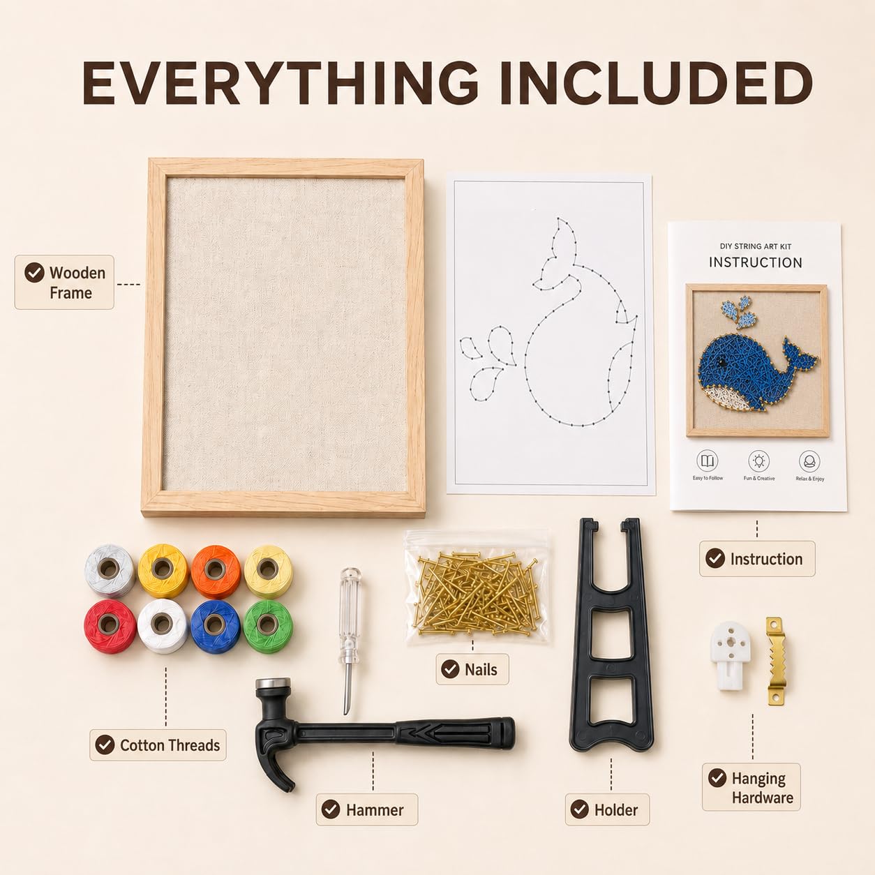 Amazon.com: RM Studio DIY String Art Kit, Arts and Crafts for
