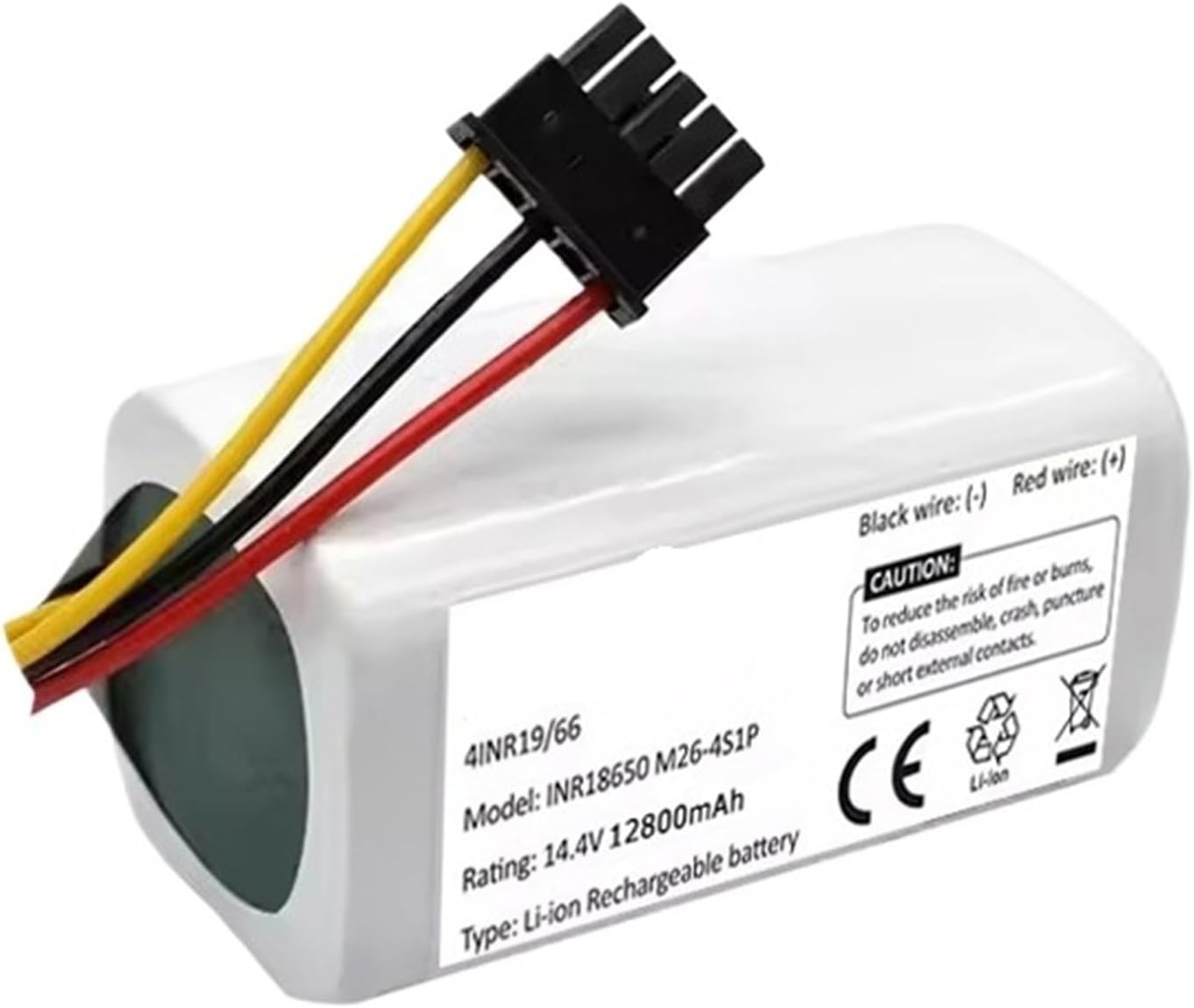 Replacement Battery 260V-4S1P, Compatible For Xiaomi,Compatible For Mijia, Sweeping Mopping Robot Vacuum Cleaner E10 E10c C103 Mop 2 Lite Lithium Battery(4000mAh)