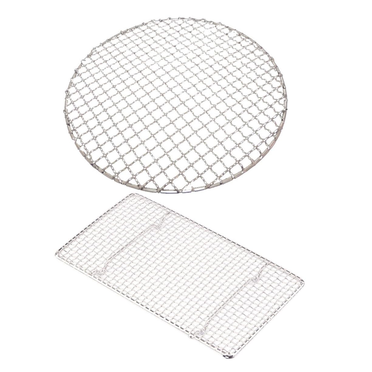Grillmatte, 2er-Pack Silber for Outdoor-Camping in verschiedenen Größen