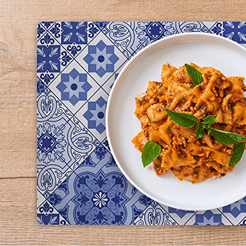 8 Jogo Americano Azulejo Coimbra - Impermeável PVC