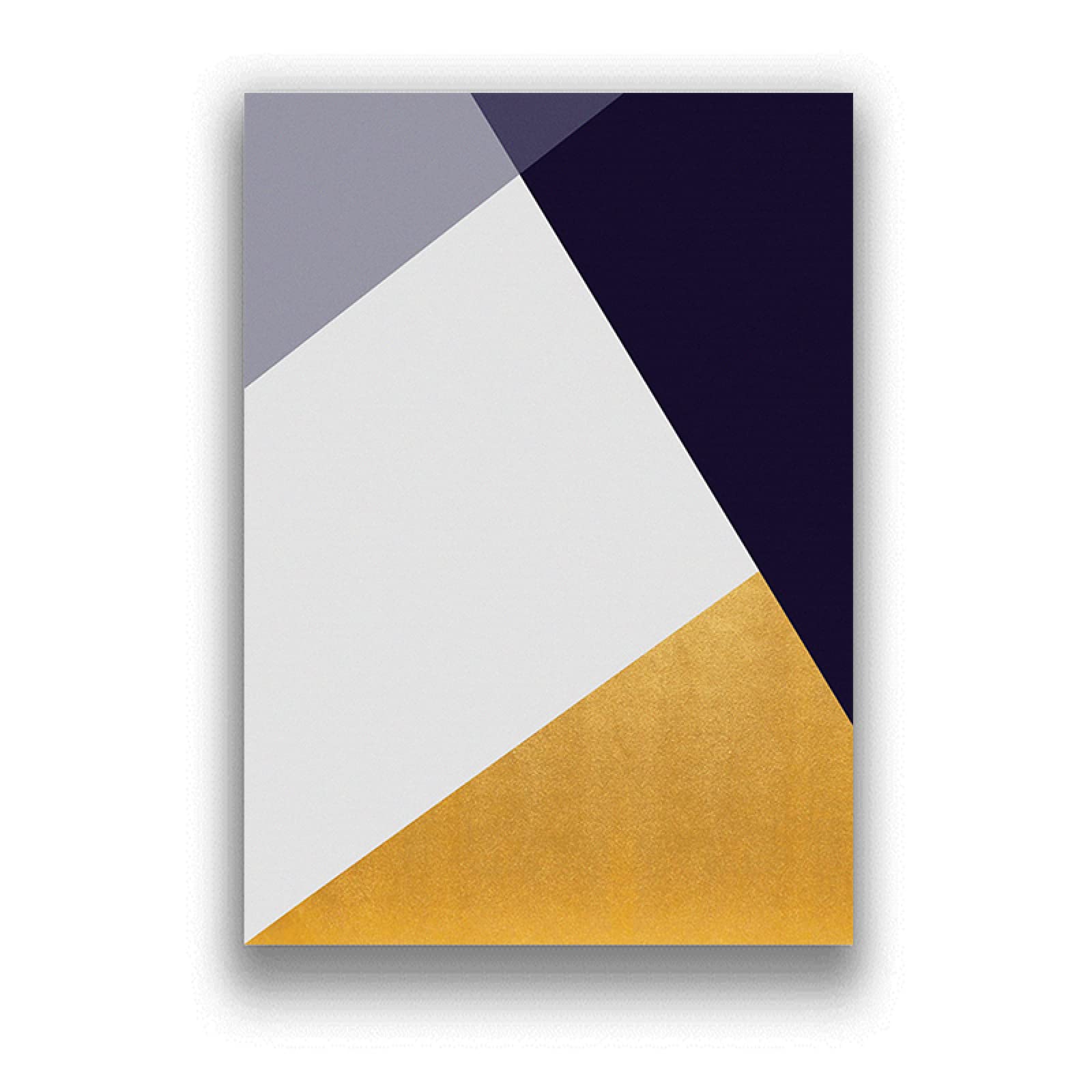 Set 3 Quadri Astratti Con Cornice - Linee Geometriche Tramonto, 40x60 Cm, Arredamento Moderno Per Soggiorno - 4