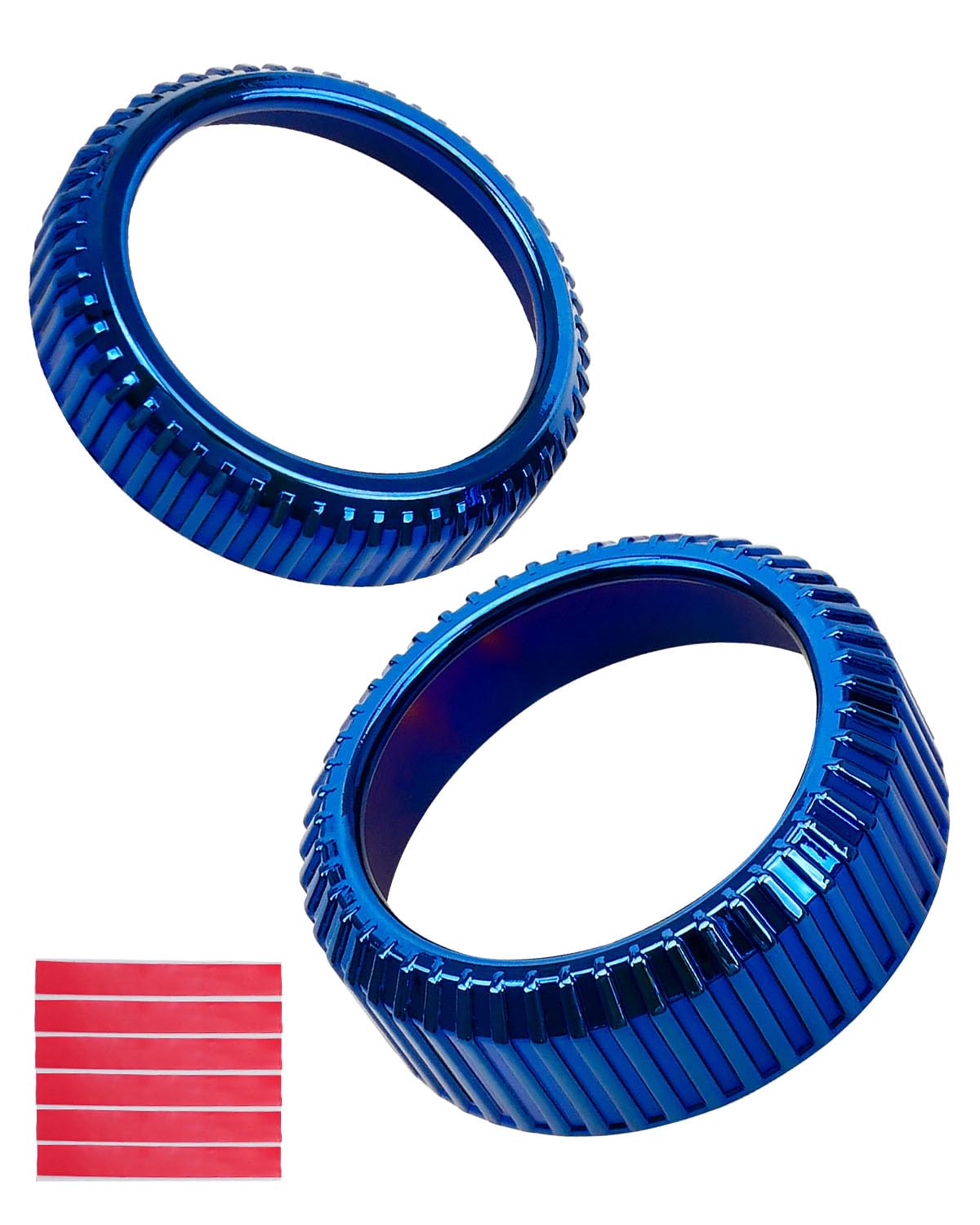 Volume Gear Shift Switch Knob Cover Fit for Mustang Mach-E 2021 2022 SNAP in Design, Blue Alloy Volume Knob Cover