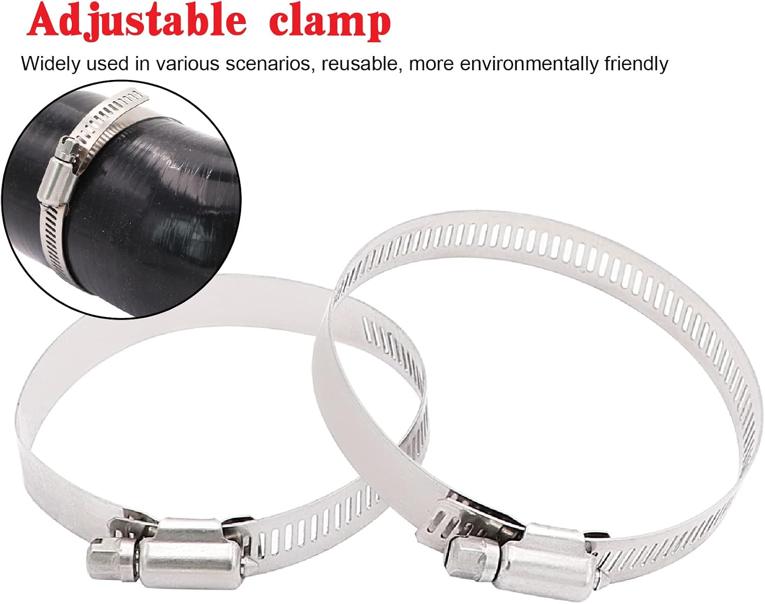 90 Degree 2 to 2-1/2 inch(51-63mm) Silicone Reducer Coupler Hose,Length 4-in(102mm),4-Ply Reinforced with 2PCS clamps Turbo/Intercooler/Intake Piping Reducer Coupler
