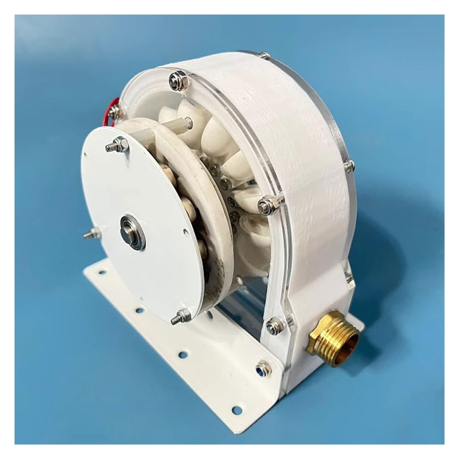 Generador de turbina de agua micro hidráulica de 100 W, rueda de agua hidroeléctrica de baja velocidad, generador de impacto de disco sin núcleo para soluciones de energía doméstica