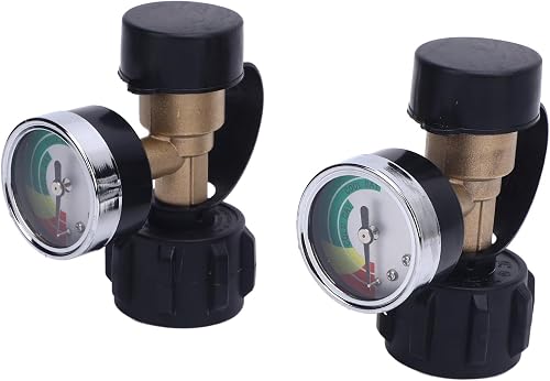 Tank Gauge, High Precision Pressure Sensor Gas Level Indicator, for 5 Lb to 40 Lb Tanks with QCC1 Type1 Connection, Ideal for RV, Heater, Fire Pit & Gas Grill