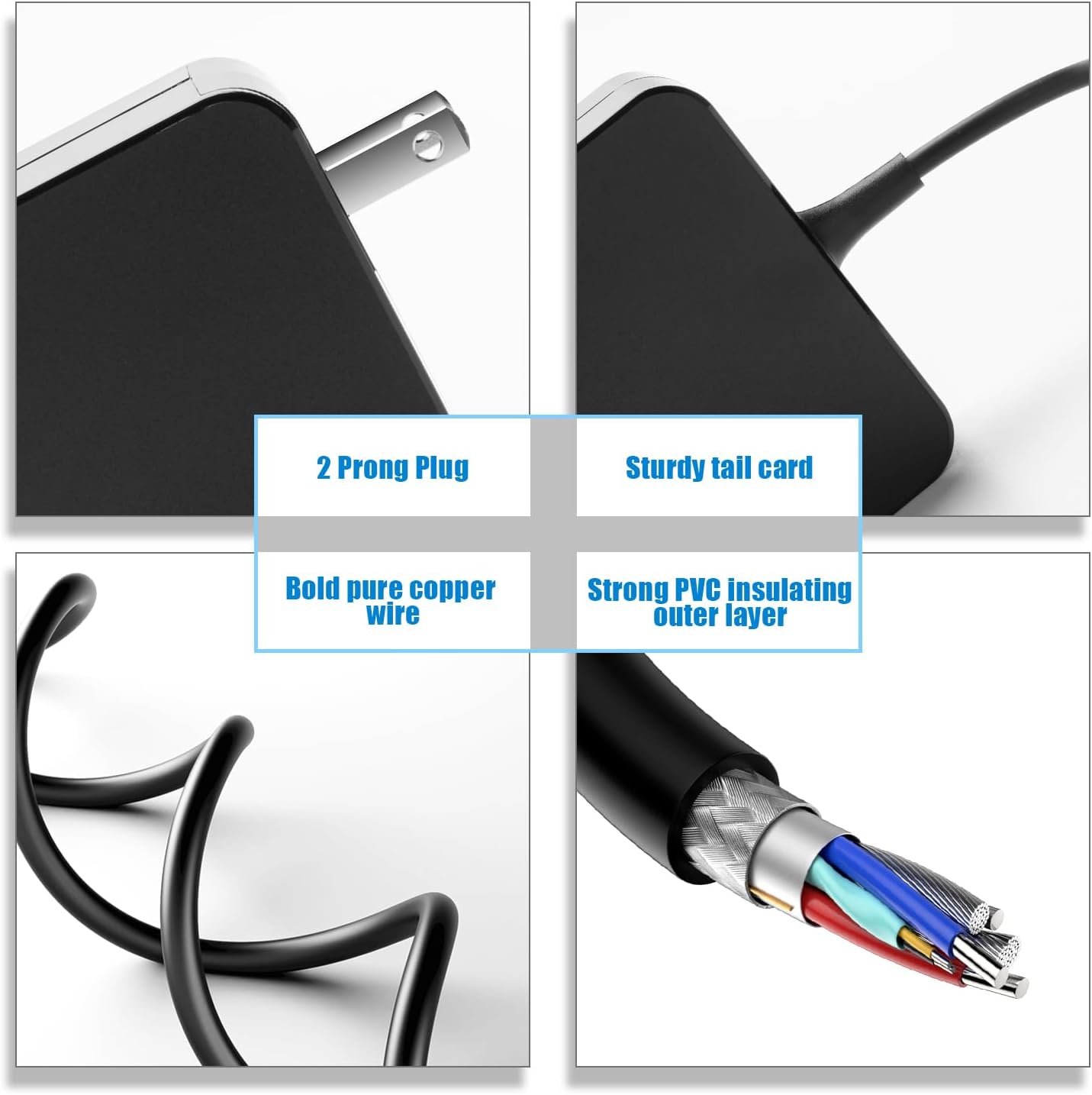 HSXIRQA 65W 45W Charger Compatible with Lenovo V14 V15 N22 N42 Yoga 710 IdeaPad Slim Flex 1 3 5 4 6 100 110 130 310 310S 320 330 L340 510 520 530 C340 C640 S130 S145 S340 S540 S740 Laptop - Image 4